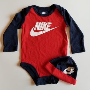Nike onesie and hat